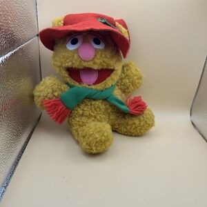 Vintage 1987 Muppets Christmas‎ Fozzie Bear 8" Plush Doll